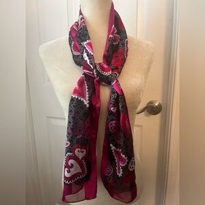 Long HEART Scarf